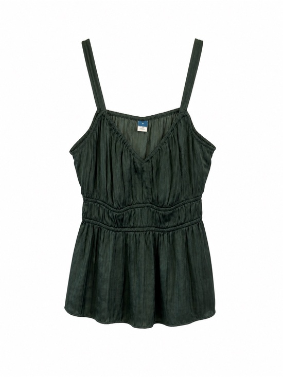 Old Navy Tops - Old Navy Forest Green V-Neck Peplum Cami